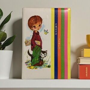 Vintage 60’s “Big Eye” Hard Cover Photo Album